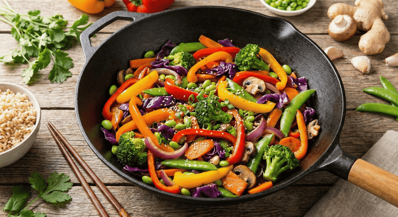 Wok de Vegetales Arcoíris